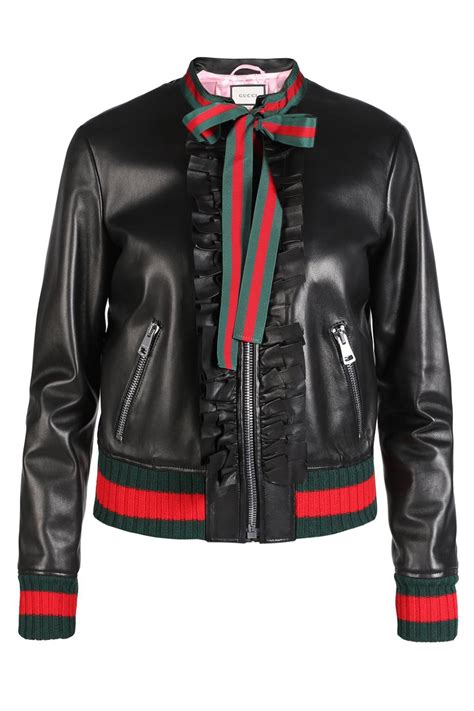 gucci jacket leather 8409|Gucci leather jacket women's.